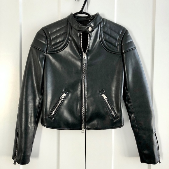 Wilfred, Alchemist, Jacket, Vegan Leather, Moto Jacket, Faux Leather, Size XS - Picture 1 of 16